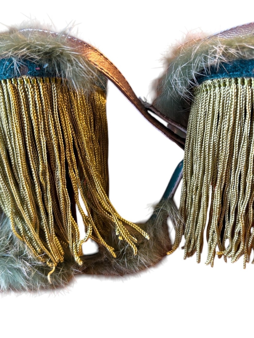 Fantastic Irregular Choice Fringed Heels Size 8 - Picture 5 of 12